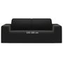 Voir la diapositive 6 : VIDAXL Housse extensible de canape 2 places Noir Jersey de polyester