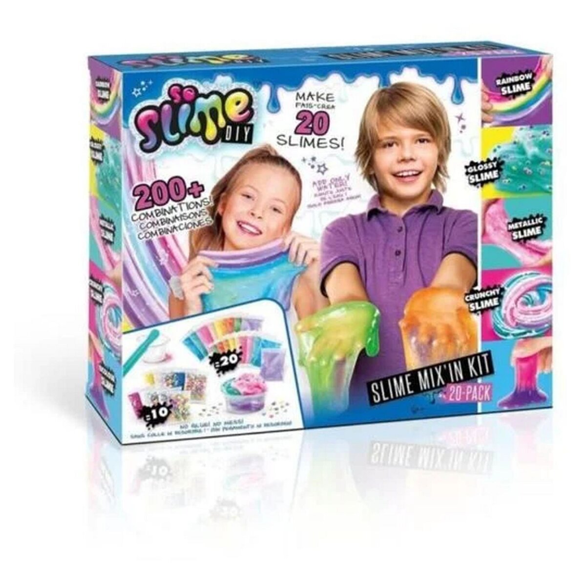 CANAL TOYS Slim Mix'in Kit - Pack 20 Slimes pas cher 