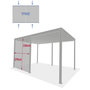 Voir la diapositive 2 : HESPERIDE Store 3 m pour pergola bioclimatique Evora 4 x 3 m argile - Hespéride