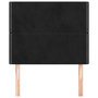 Voir la diapositive 3 : VIDAXL Tetes de lit 2 pcs Noir 80x5x78/88 cm Velours