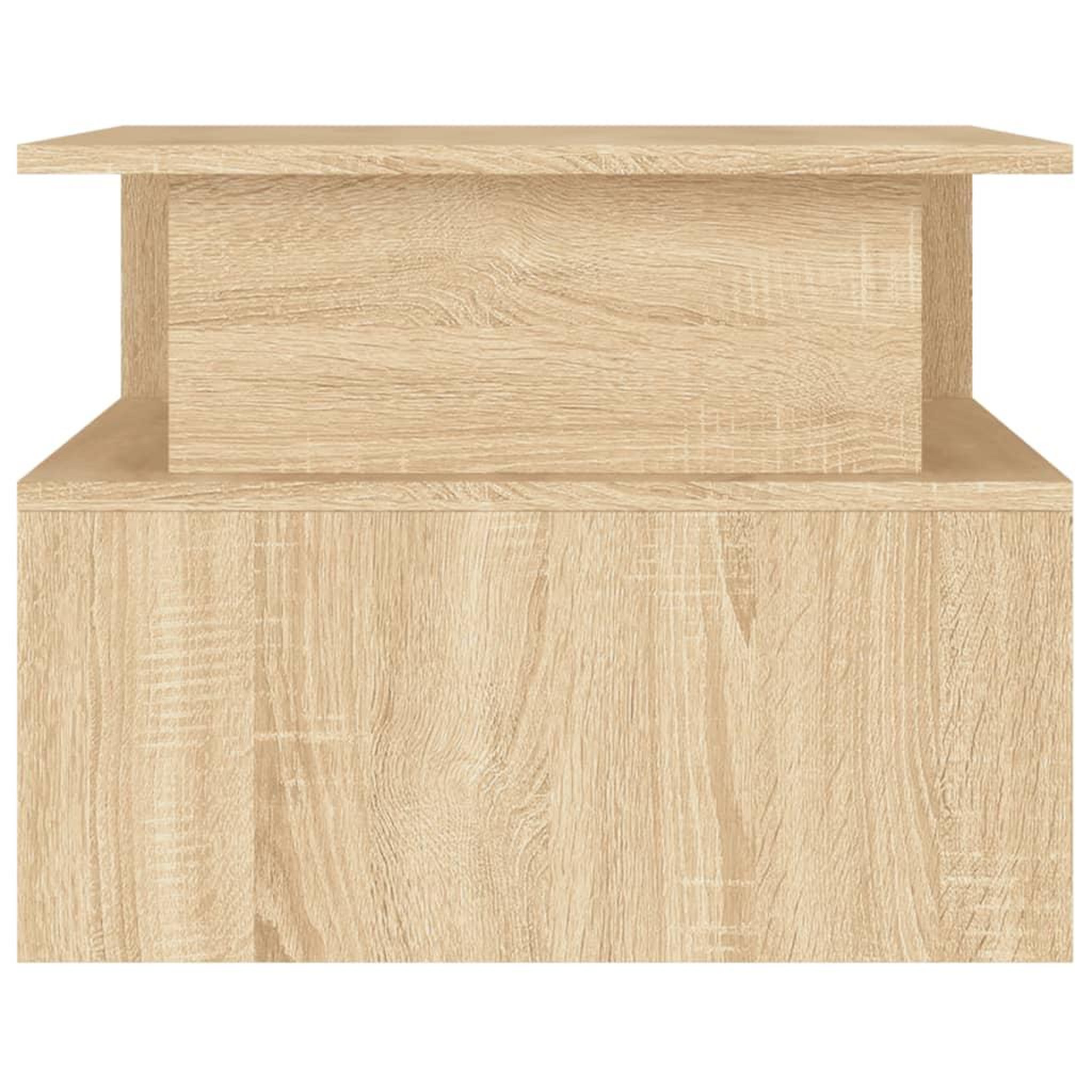 Voir la diapositive 5 : VIDAXL Table basse chene sonoma 90x55x42,5 cm bois d'ingenierie