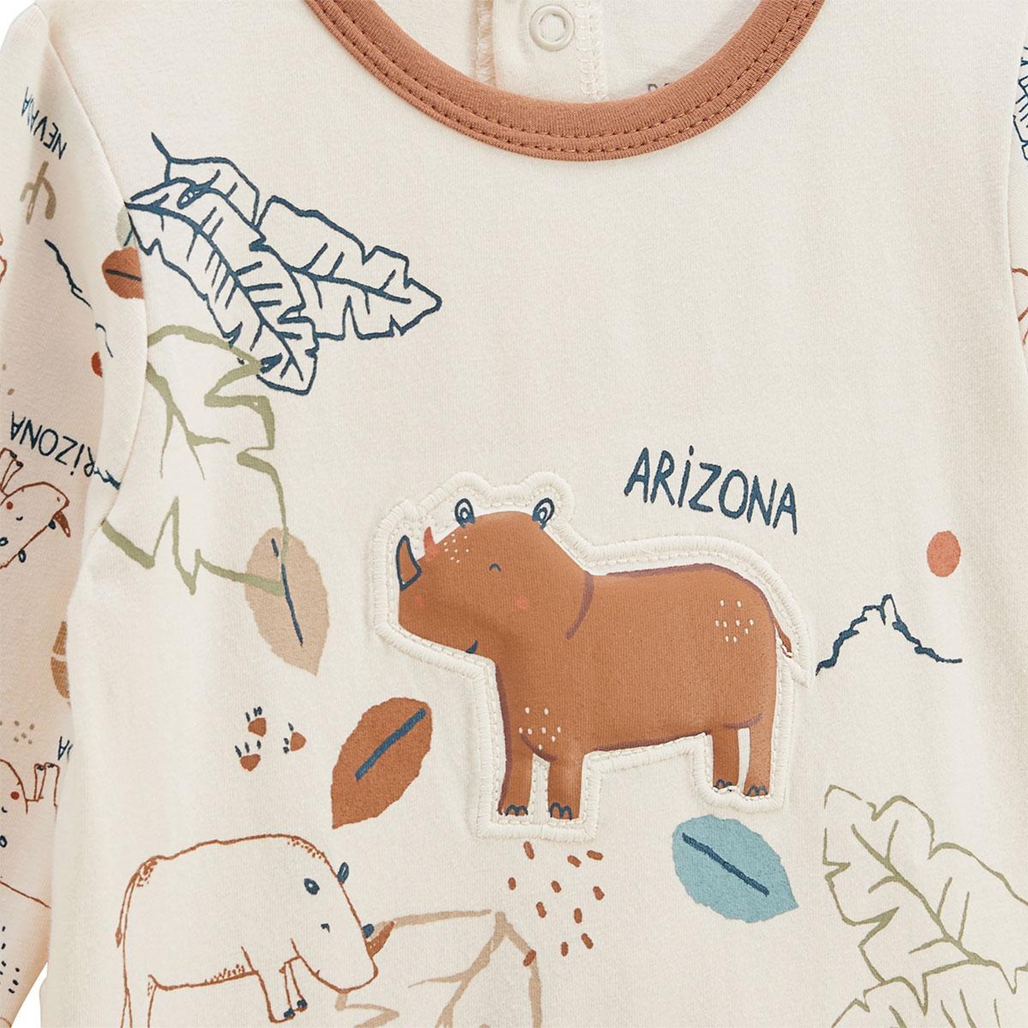 Voir la diapositive 2 : PETIT BEGUIN Lot de 2 pyjamas bébé kansas city