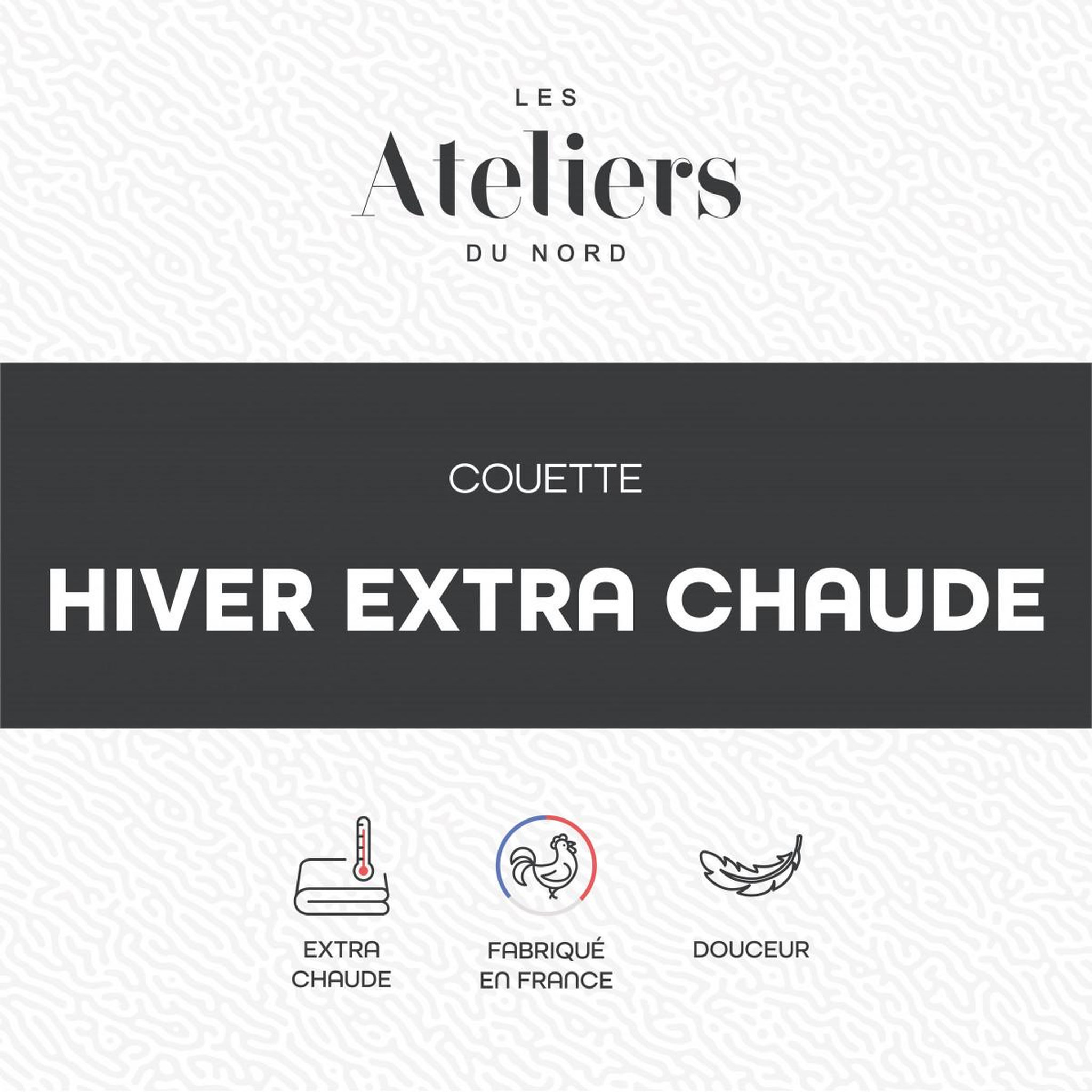 Voir la diapositive 4 : ATELIERS DU NORD Couette Hiver - Extra Chaude