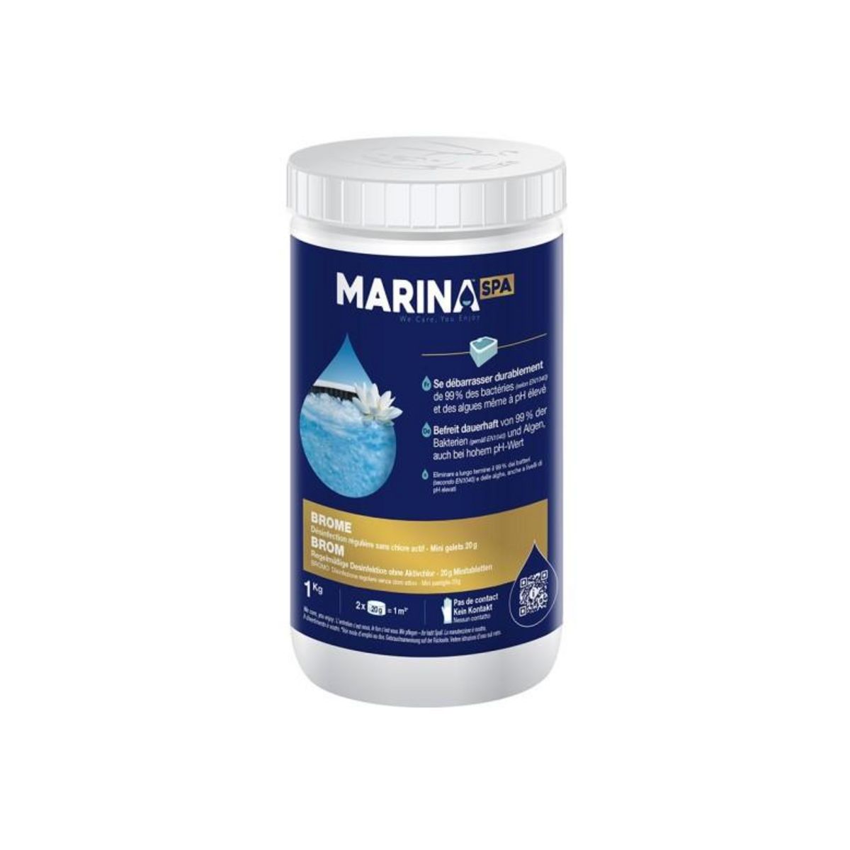 MARINA Brome en galets pour spa 1 kg - Marina Spa