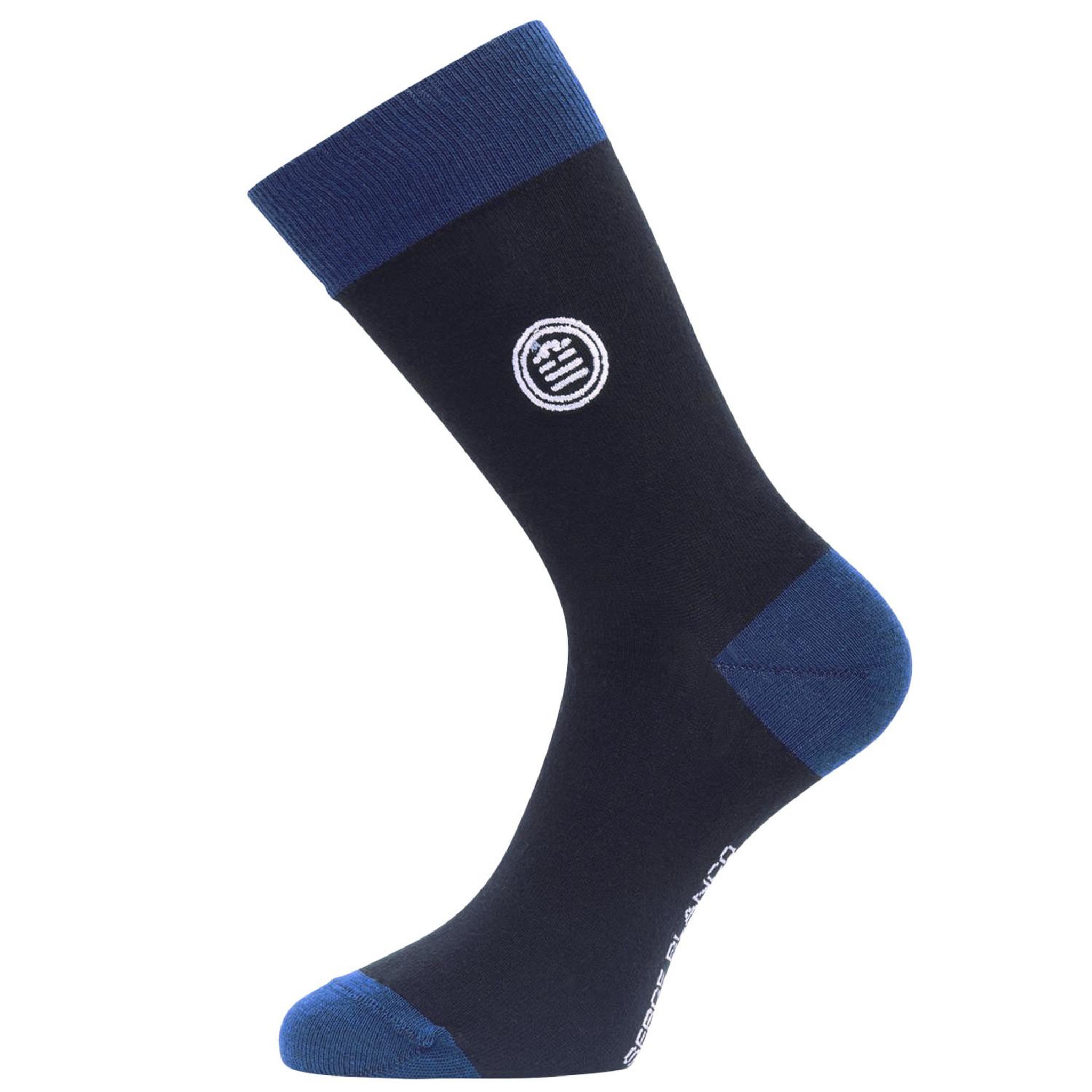 Voir la diapositive 5 : SERGE BLANCO Lot de 9 paires de chaussettes de ville fantaisies en coton peigné