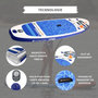 Voir la diapositive 4 : SIMPLE PADDLE Paddle Gonflable CAYMAN 10' 30'' 6  (300 x 76 x 15 cm) avec Pagaie, Leash, Pompe et Sac de Transport