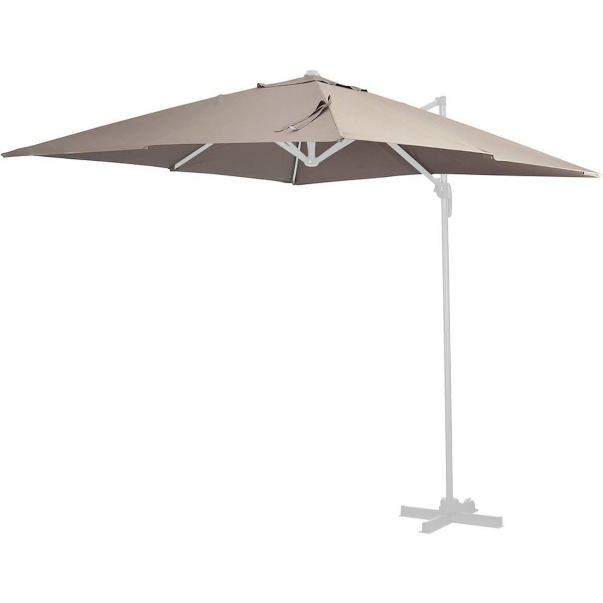 Habitat et Jardin Toile pour parasol jardin déporté  Sun 4  - 3 x 4 m - Taupe