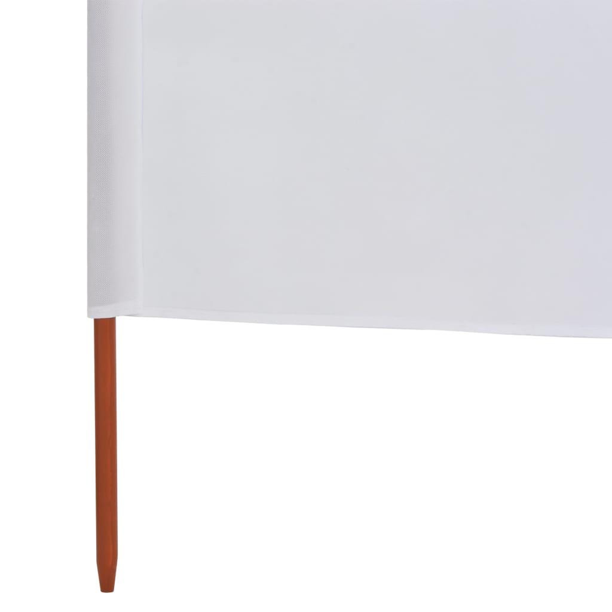 Voir la diapositive 4 : VIDAXL Paravent 3 panneaux Tissu 400 x 160 cm Blanc sable