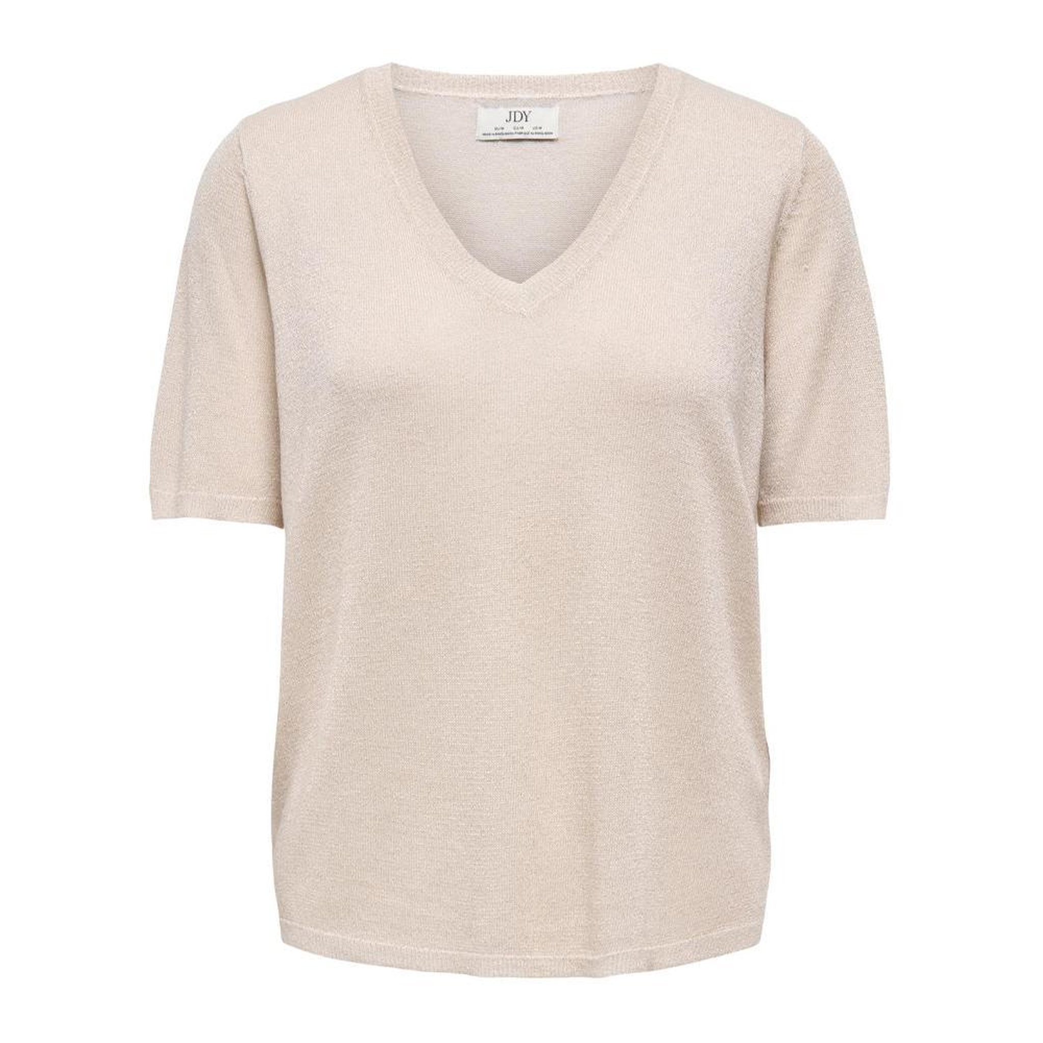 Voir la diapositive 1 : JACQUELINE DE YONG T-Shirt Beige Femme JDY Bodilla