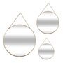 Voir la diapositive 1 : ATMOSPHERA Lot de 3 Miroirs Métal  Ronds  29cm Or