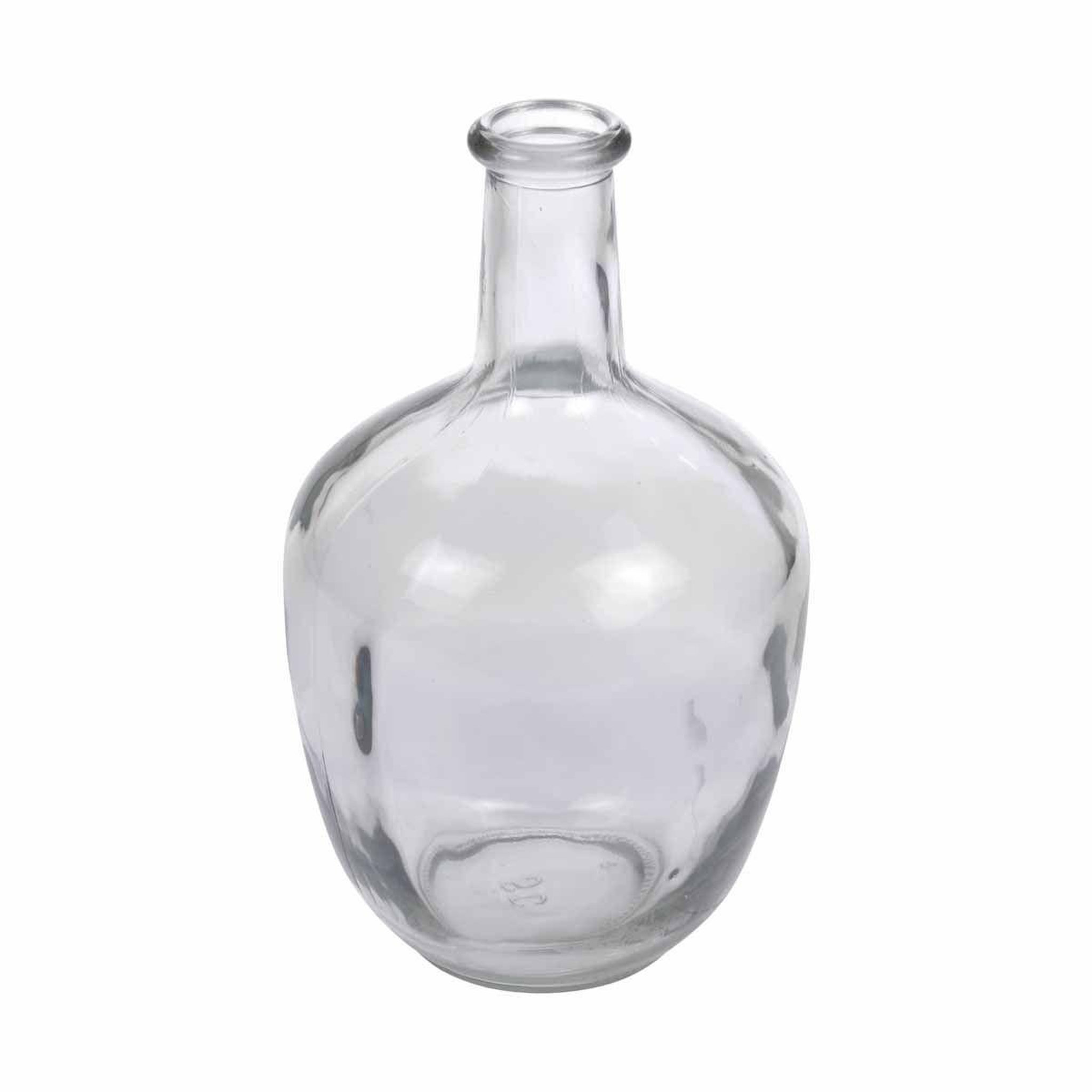 HOMEA Vase déco en verre  jarre  30cm transparent