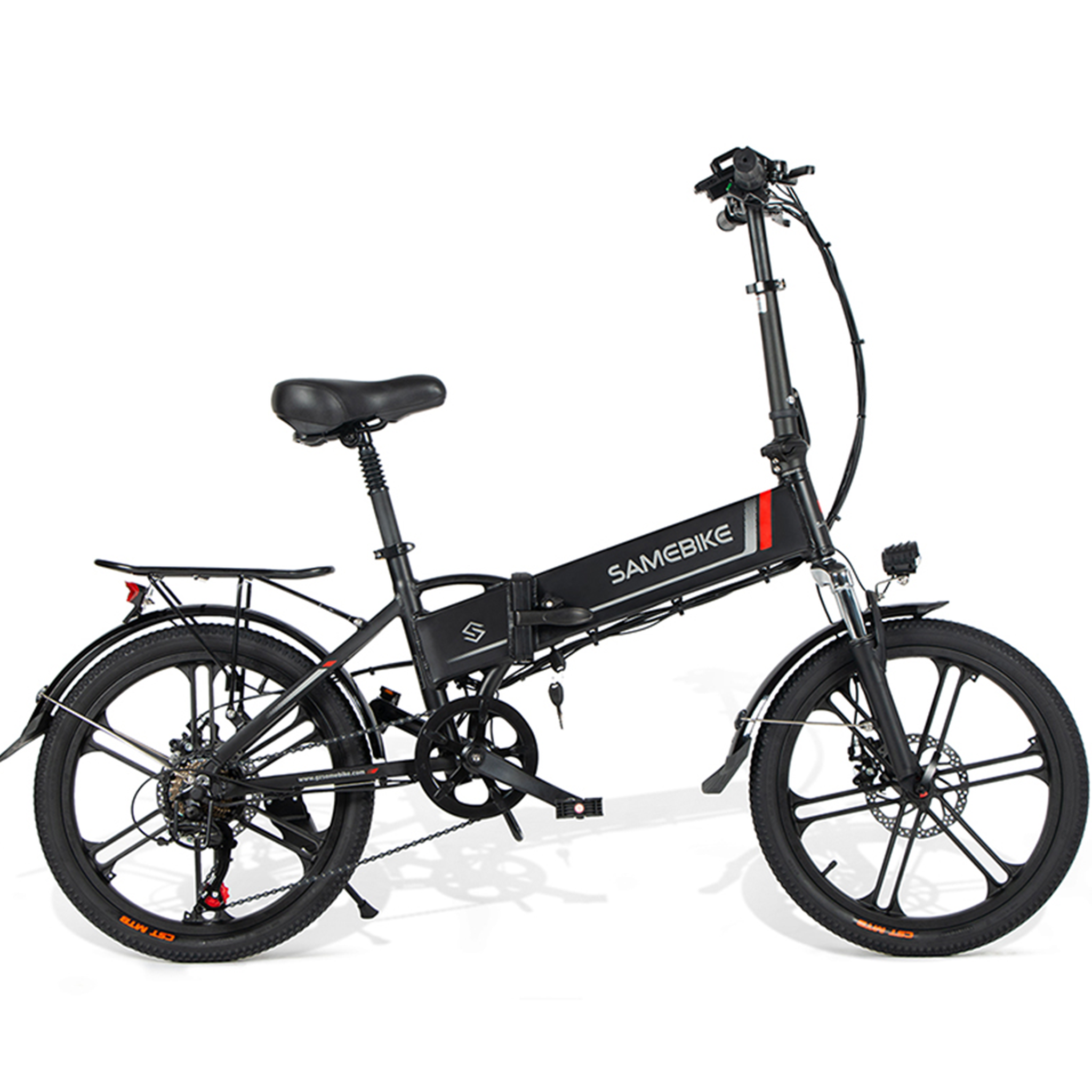 Voir la diapositive 3 : SAMEBIKE Vélo de randonnée électrique pliable Samebike 20LVXD30-II 250 W