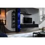 Voir la diapositive 2 : Paris Prix Ensemble Meuble TV Design  Switch VII  240cm Noir
