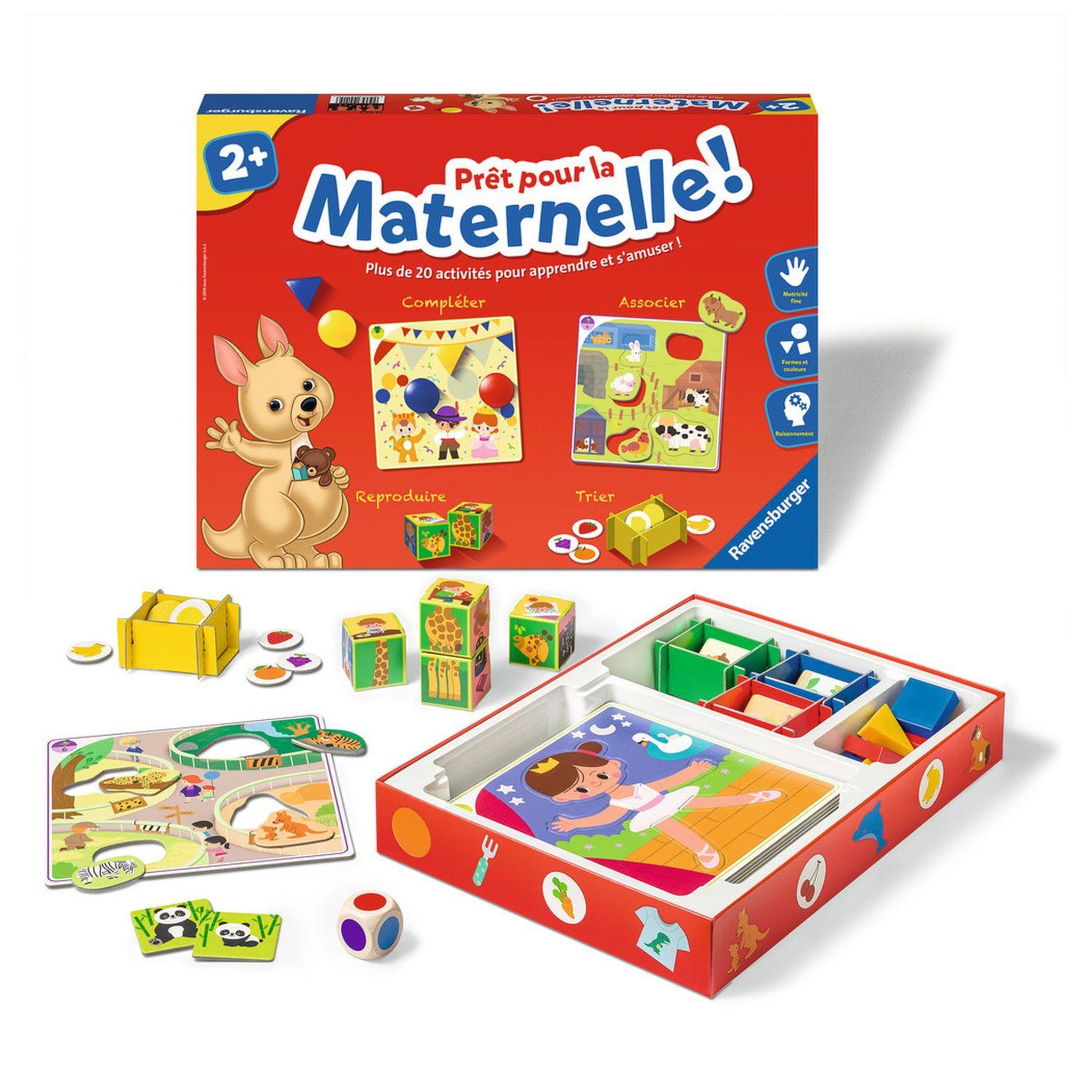 Voir la diapositive 2 : RAVENSBURGER Coffret d'activités Prêt pour la maternelle