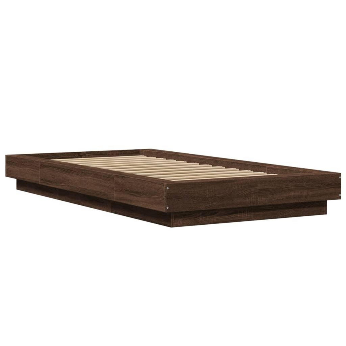 VIDAXL Cadre de lit avec lumieres LED sans matelas 90x190 cm