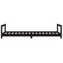 Voir la diapositive 5 : VIDAXL Cadre de lit pour enfants noir 90x200 cm bois de pin massif