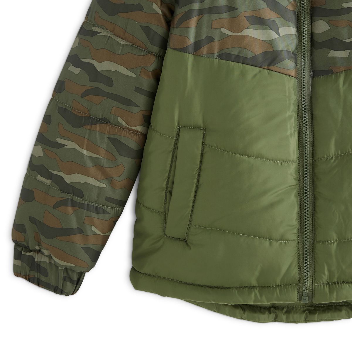 IN EXTENSO Doudoune doublée polaire camouflage garçon