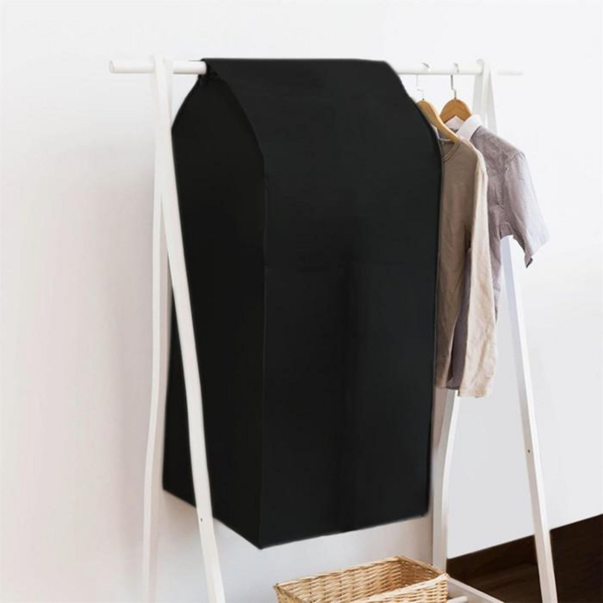 Paris Prix Housse à Vêtements  Suspendue  110cm Noir