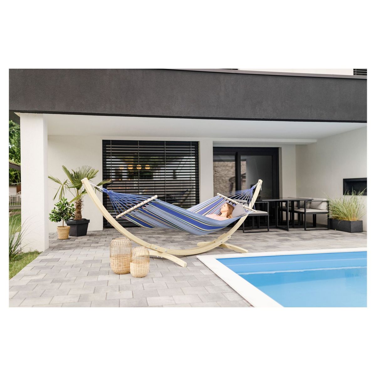 AMAZONAS Hamac avec support en bois STARSET OCEAN