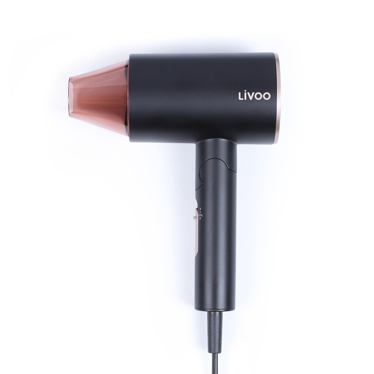 LIVOO Sèche-cheveux 1600w ionique noir/rose - dos173
