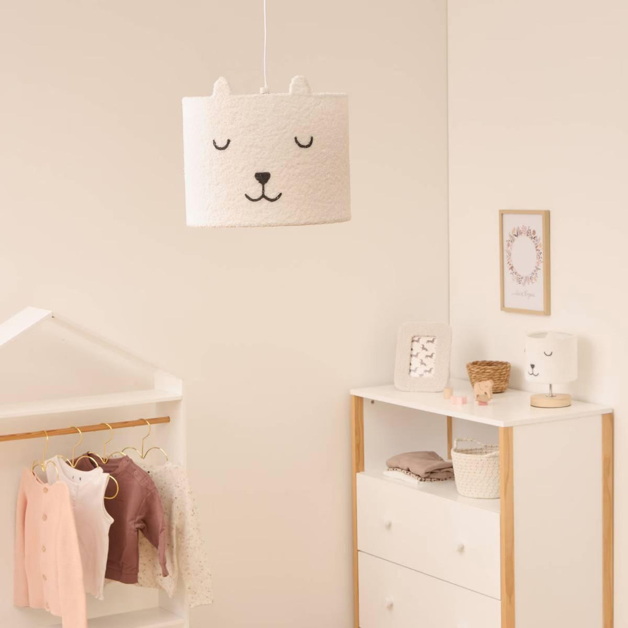 Voir la diapositive 4 : Atmosphera Kids Lampe Suspension Enfant  Toxey  28cm Blanc