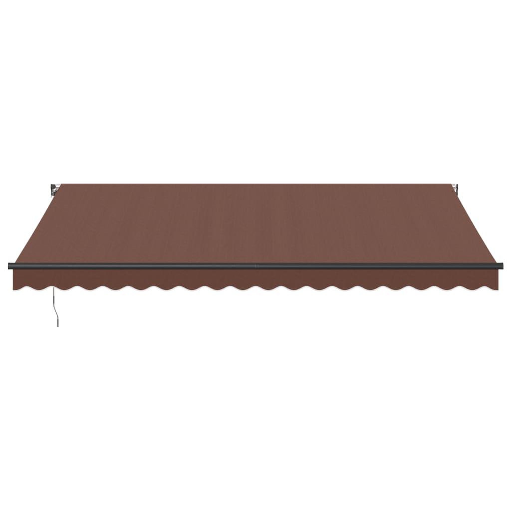 Voir la diapositive 3 : VIDAXL Auvent manuel retractable marron 450x350 cm