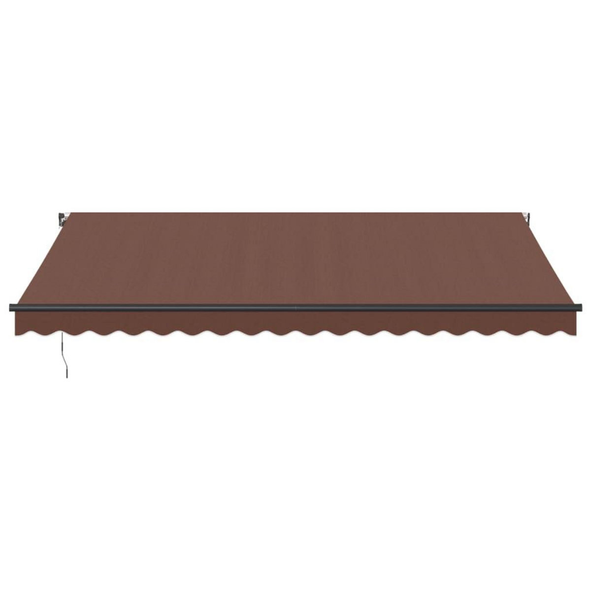 VIDAXL Auvent manuel retractable marron 450x350 cm