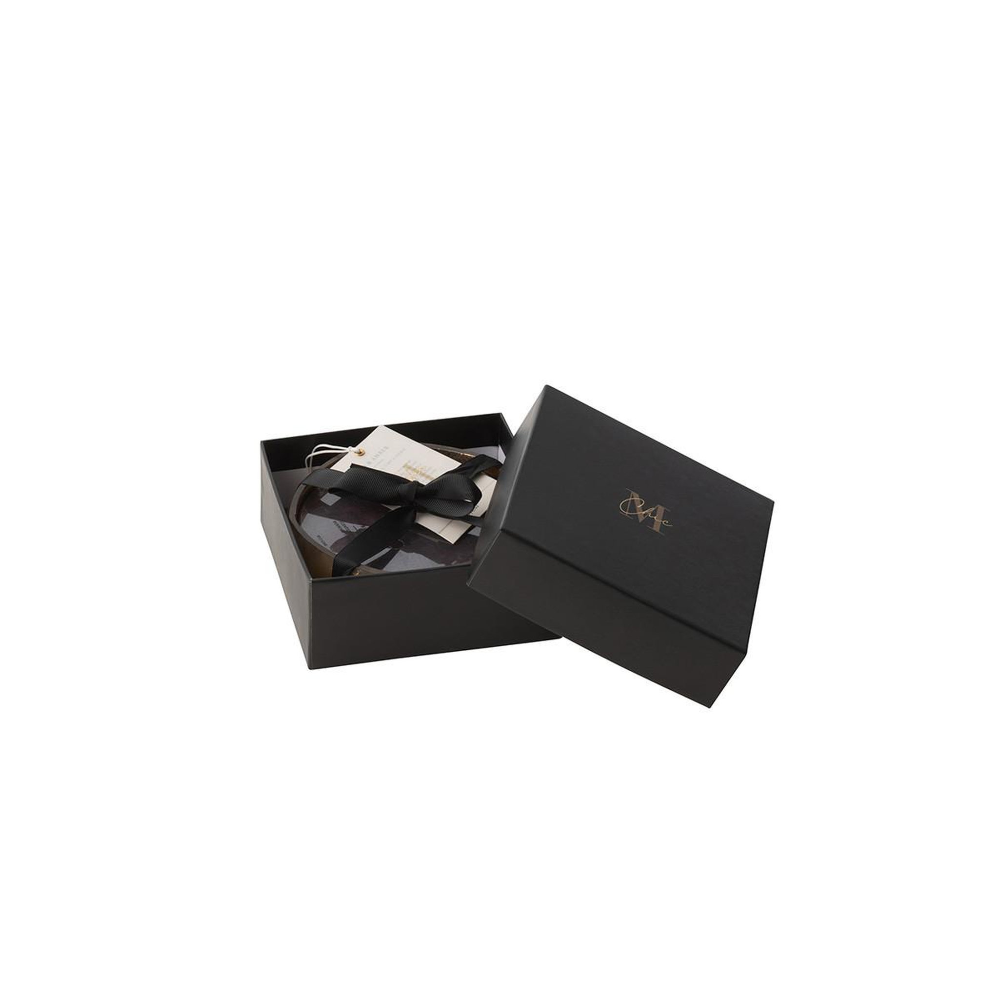 Voir la diapositive 4 : J-LINE Bougie parfumée ronde  m-chic  13cm oud & amber
