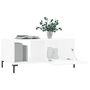 Voir la diapositive 4 : VIDAXL Table basse blanc 90x50x40 cm bois d'ingenierie