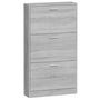 Voir la diapositive 5 : VIDAXL Armoire à chaussures Sonoma gris 59x17x108 cm Bois d ingénierie
