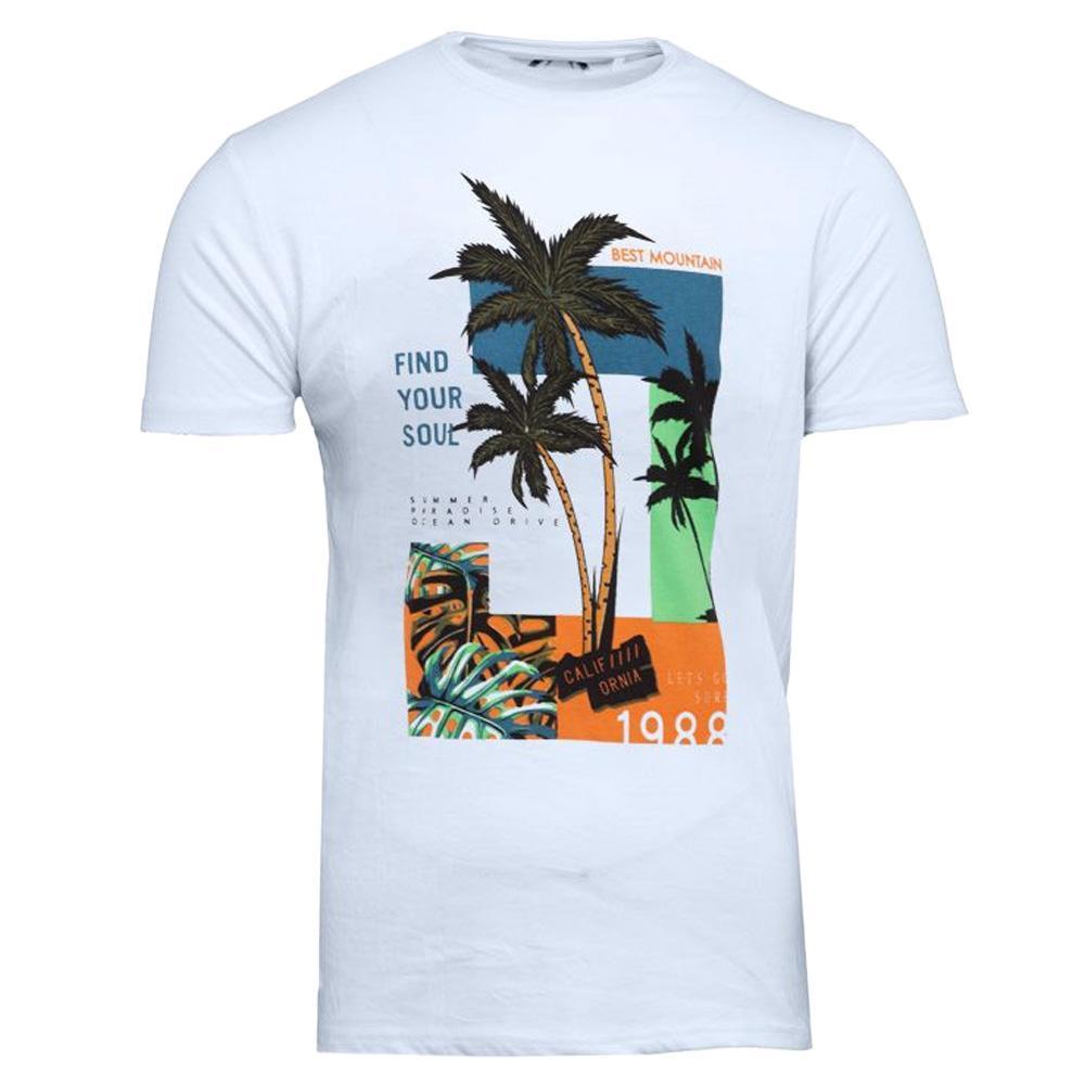 T-shirt Bleu Clair Homme Best Mountain 1017