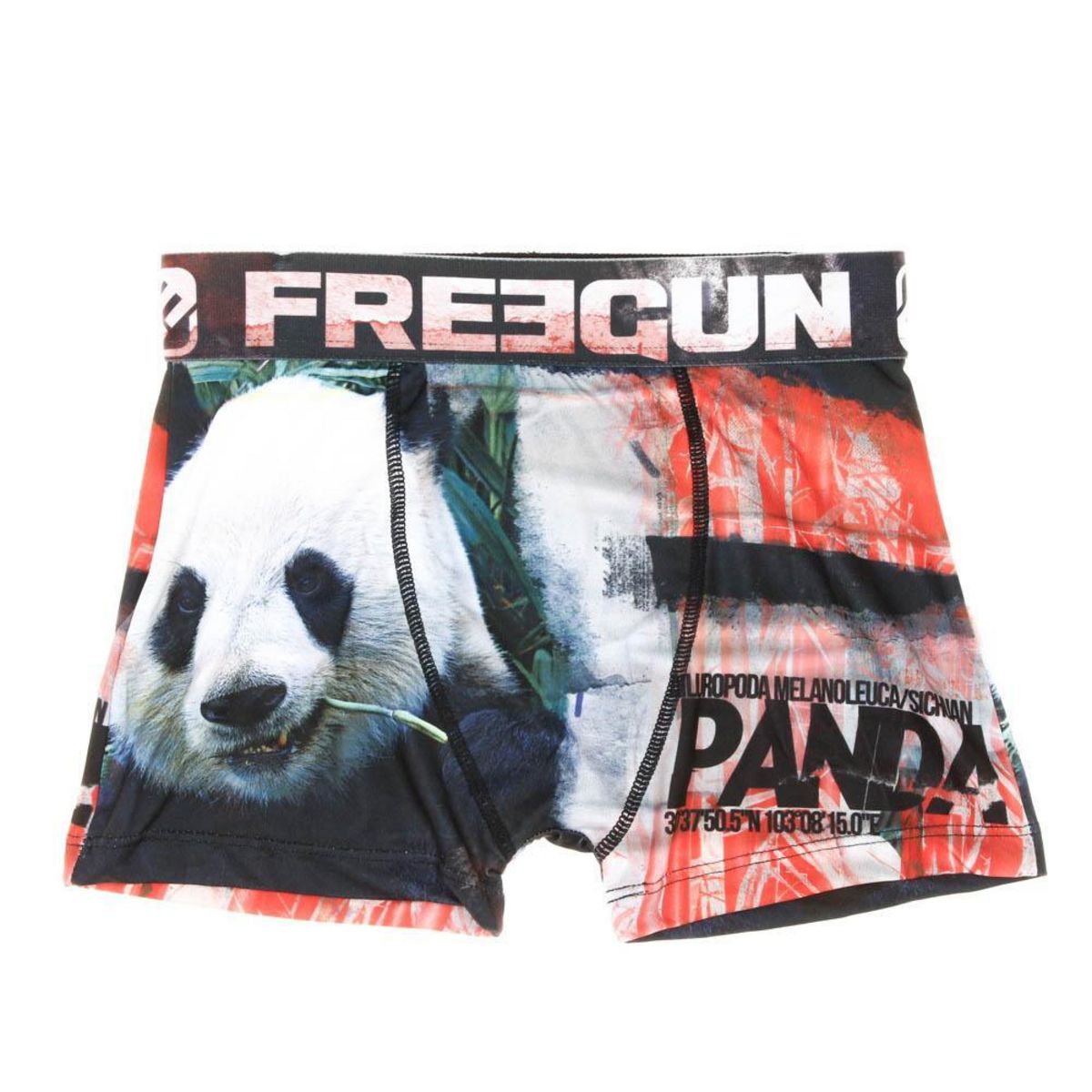 FREEGUN Boxer Noir/ Garçon Freegun Panda