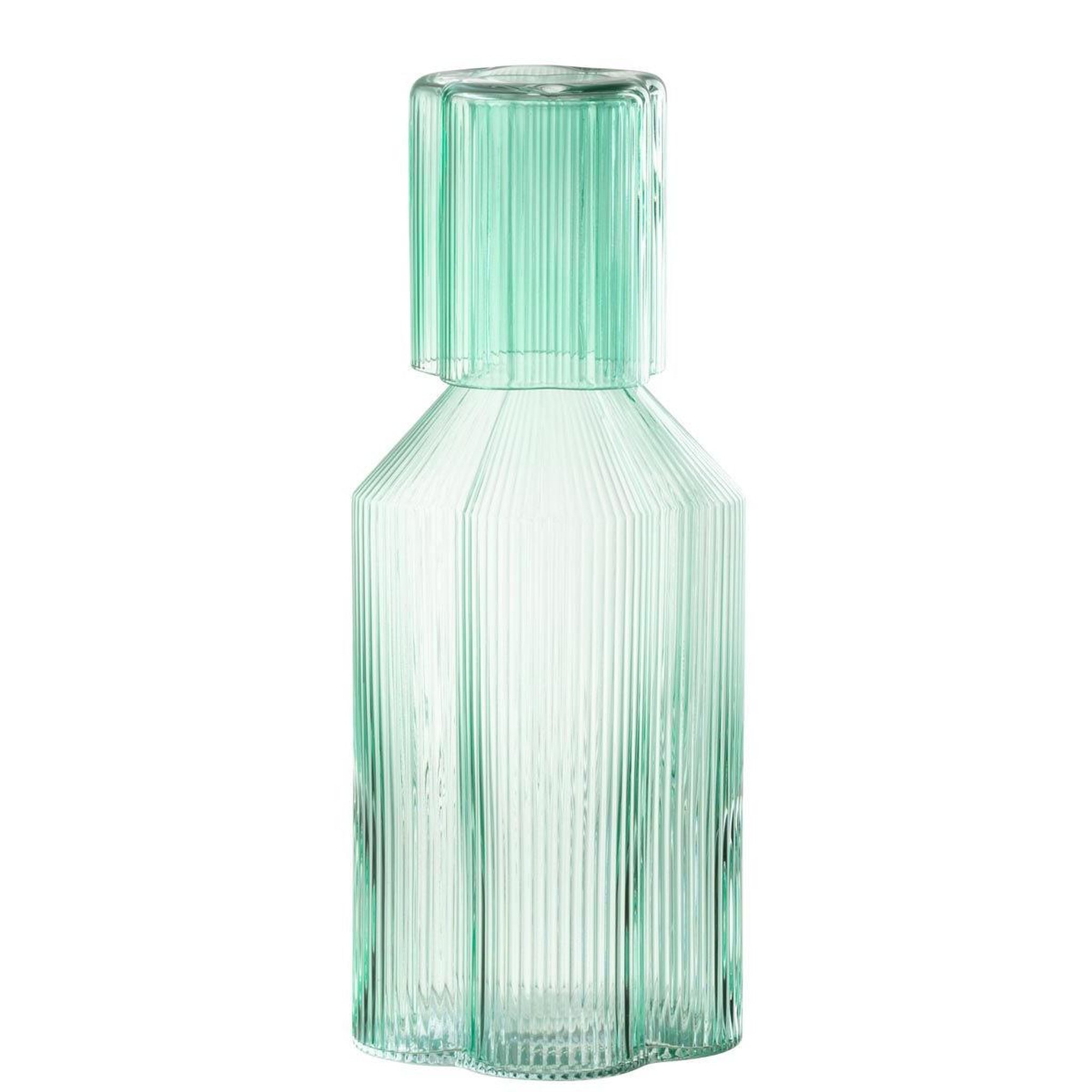 Voir la diapositive 2 : J-LINE Carafe design  fiore  1,35l azur