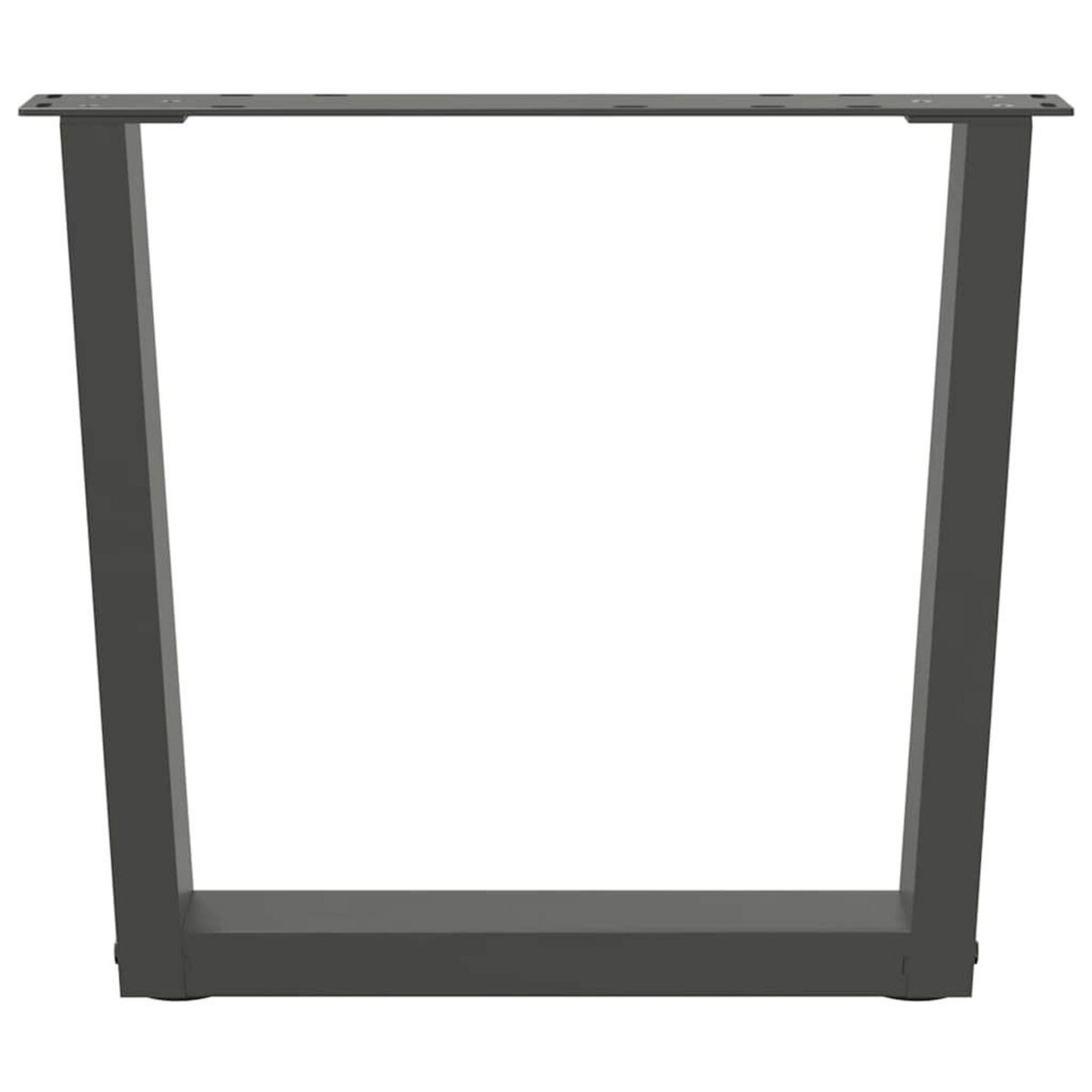 VIDAXL Pieds de table a manger en forme de V 2 pcs anthracite acier