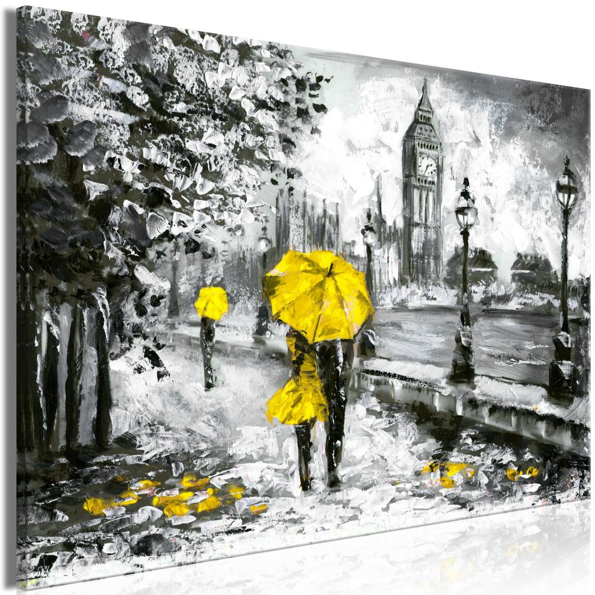 Voir la diapositive 1 : Paris Prix Tableau Imprimé  Walk in London Wide Yellow