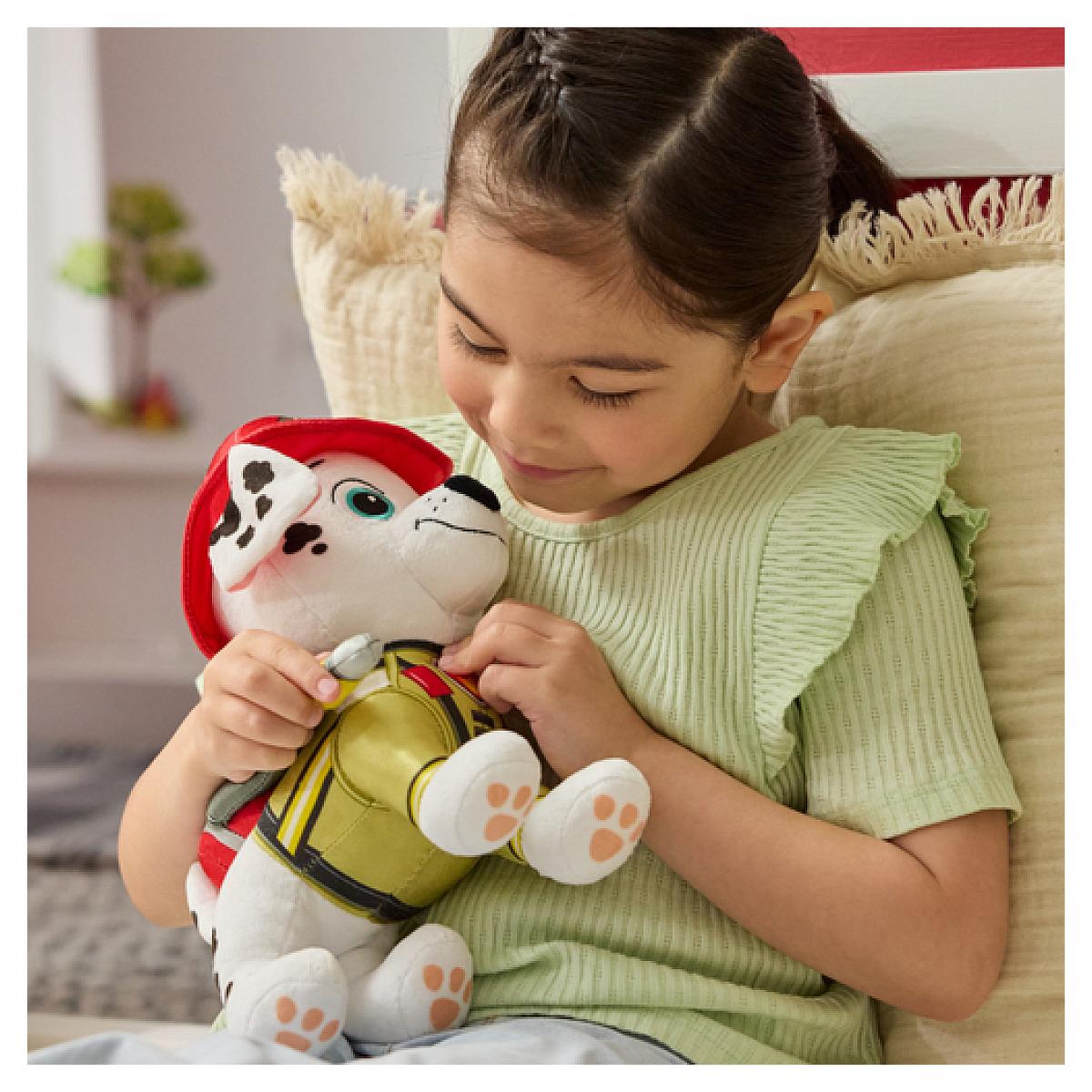 Voir la diapositive 4 : SpinMaster Peluche 25 Cm Deluxe Marcus Fire Rescue La Pat Patrouille