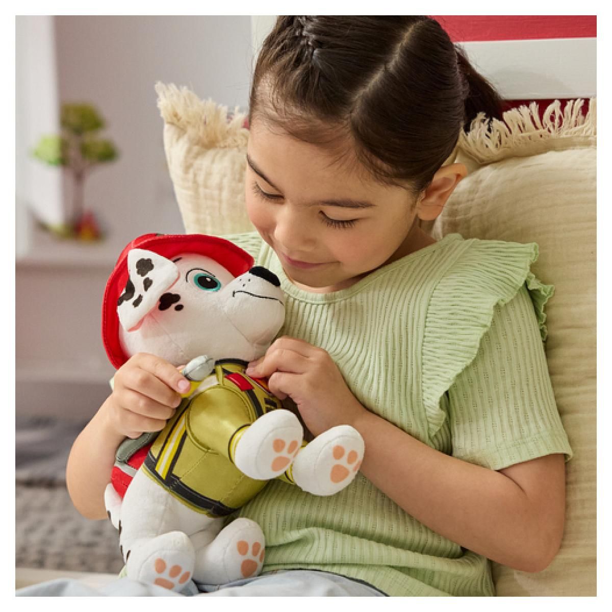 SpinMaster Peluche 25 Cm Deluxe Marcus Fire Rescue La Pat Patrouille