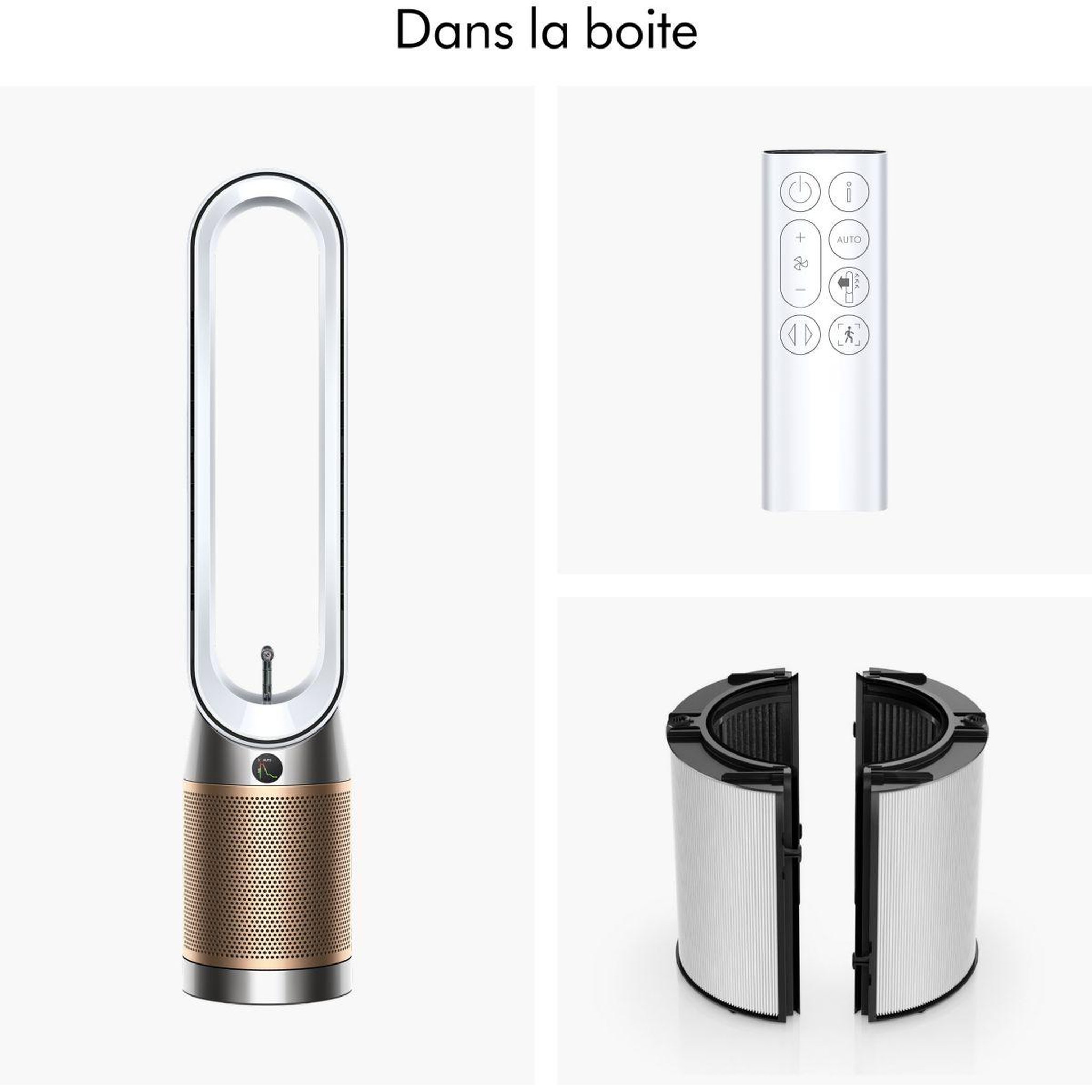 Voir la diapositive 3 : Dyson Purificateur d'air, ventilateur find+flow tp14