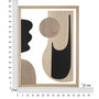 Voir la diapositive 6 : Paris Prix Décoration Murale Encadrée  Astrys  80cm Naturel & Noir