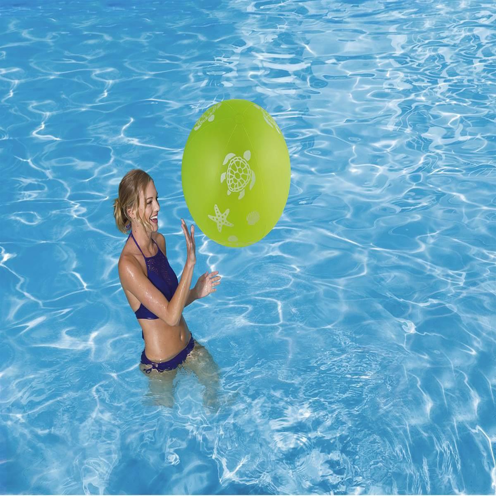 Voir la diapositive 2 : Habitat et Jardin Ballon de plage phosphorescent - 62 cm