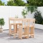 Voir la diapositive 1 : VIDAXL Ensemble de bar de jardin 5 pcs bois de pin massif