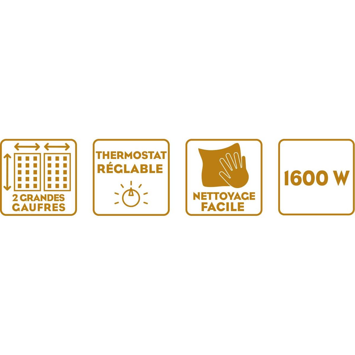 LITTLE BALANCE Gaufrier 1600w - 8816