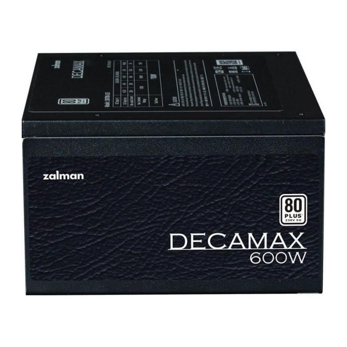 Zalman Alimentation PC - ZALMAN - DecaMax 600W - 80+ - Non modulaire - Ventilateur 120mm - Noir