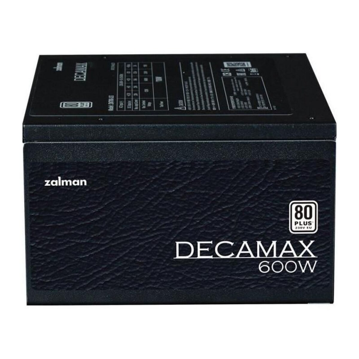 Zalman Alimentation PC - ZALMAN - DecaMax 600W - 80+ - Non modulaire - Ventilateur 120mm - Noir