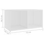 Voir la diapositive 6 : VIDAXL Ensemble de meubles TV 6 pcs Blanc Bois d'ingenierie