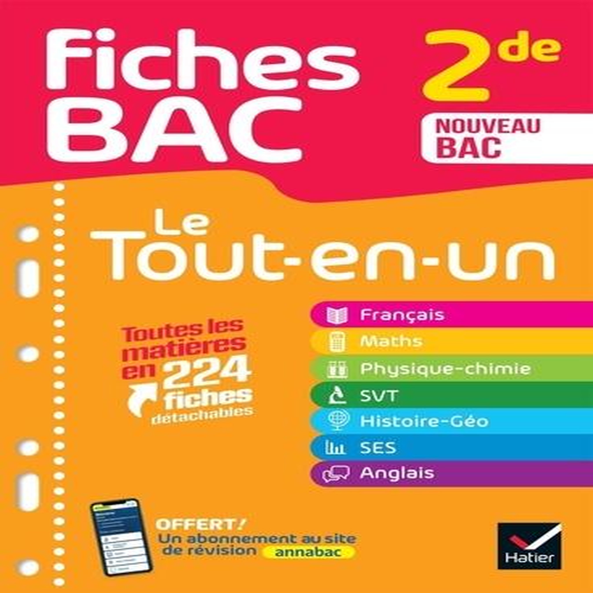 FICHES BAC 2DE. LE TOUT-EN-UN, EDITION 2025, Charon Séverine