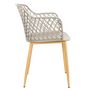 Voir la diapositive 4 : Paris Prix Lot de 4 Fauteuils Design  Malaga  80cm Taupe