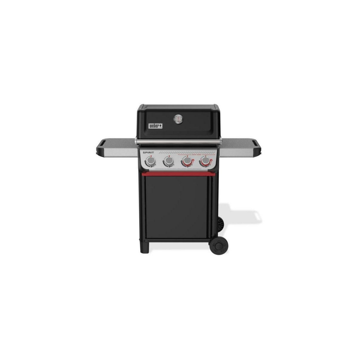 Weber Barbecue gaz Spirit E-425 mix black grill et plancha sur chariot, 61x45 cm