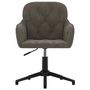 Voir la diapositive 3 : VIDAXL Chaise pivotante de bureau Gris fonce Velours