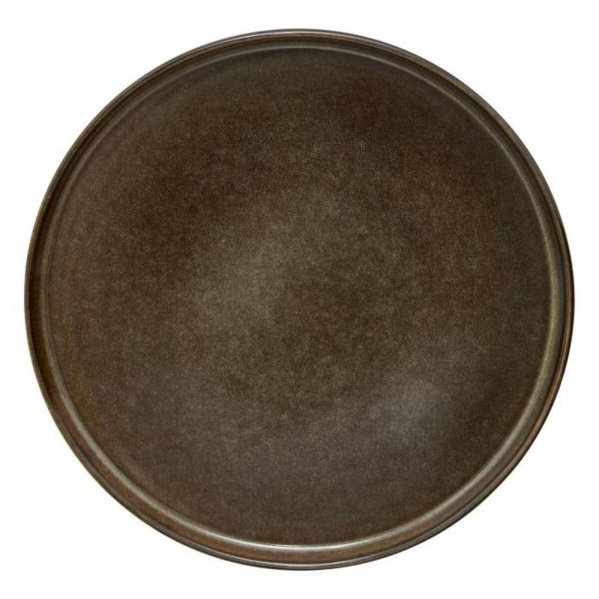 SECRET DE GOURMET Lot de 6 Assiettes Plates  Terre Inconnue  27cm Marron